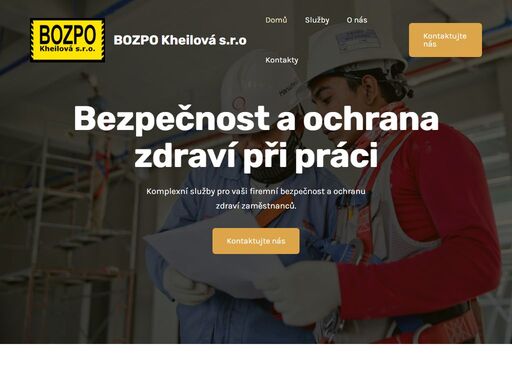 služby v oblasti bezpečnosti práce a požární ochrany, kordinátor bozp na staveništi, prodej oopp a bezpečnostních tabulek.