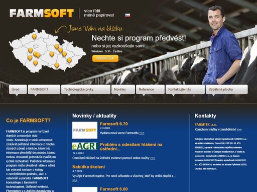 program farmsoft je zootechnický software pro chovatele skotu.