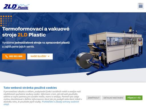v 2ld plastic vyrábíme termoformovací a vakuové stroje pro zpracování plastových obalů. vyberte si vlastní stroj značky minor, castor nebo vela.