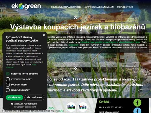 projektování a výstavba biobazénů, koupacích a zahradních jezírek. zakládání a údržba zahrad, návrh a stavba závlahových systémů.