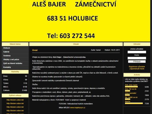 aleš bajer zámečnictví 