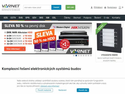 zabýváme se velkoobchodní činností v oblasti bezpečnostních, kamerových, přístupových, požárních a dalších elektronických systémů pro komerční i obytné budovy