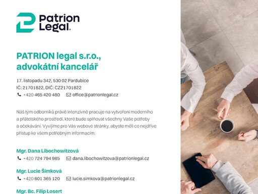 advokátní kancelář se specializací na právo korporátní, trestní, it, ipr, zahraniční obchod i problematiku zbraní. právníci s osobním nasazením z pardubic.