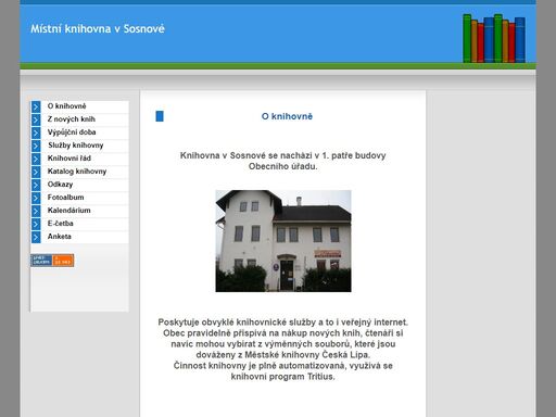 místní knihovna v sosnové
