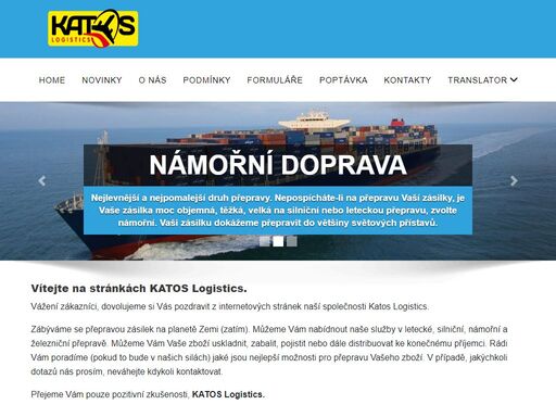 letecká, lodní, silniční a kamionová přeprava.