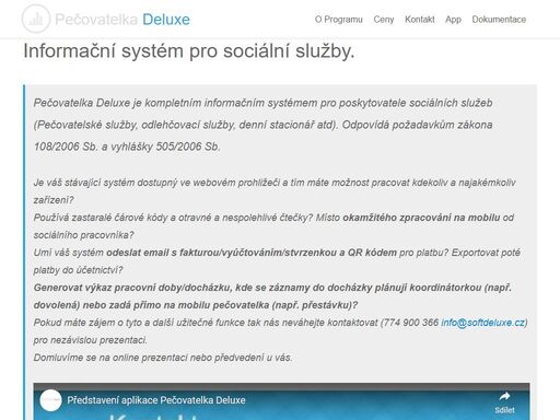 informační systém pro sociální služby, pečovatelská služba, stacionář, domov pro seniory