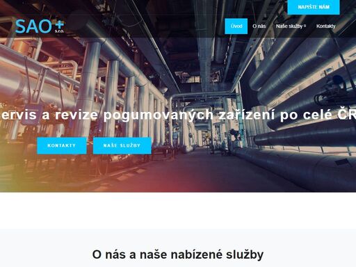 sao plus s.r.o. - pogumování - tryskání - nátěry - plasty - laminování - práce vysokotlakým vodním paprskem