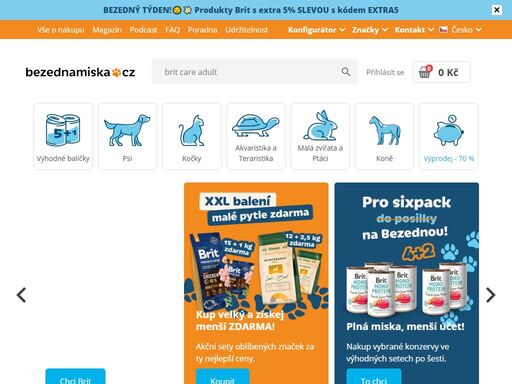 chovatelské potřeby a krmivo nejen pro psy a kočky. akční produkty s dopravou zdarma. široký sortiment, více než 10 000 položek.