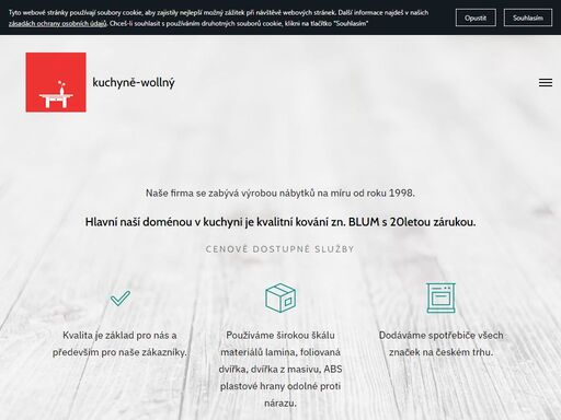 kuchyně-wollný nabízí truhlářské práce nejen v okolí opavy a ostravy. zabýváme se zakázkovou výrobou nábytku, kuchyní, schodů, pergol a mnoho dalšího