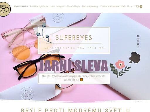 jsme český eshop se stylovými brýlemi proti modrému světlu supereyes. naše brýle blokují 33-75% modrého světla! spousta stylů i barev, tisíce spokojených zákazníků!
