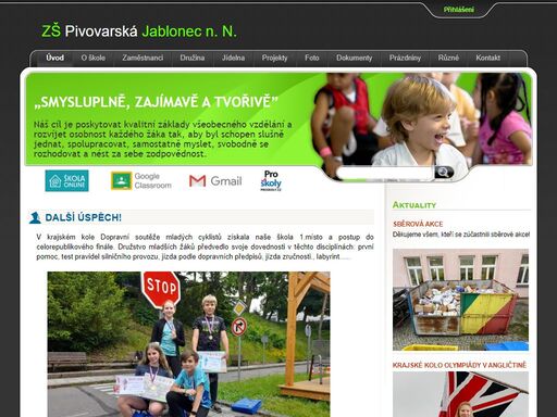 oficiální stránky zš pivovarská jablonec nad nisou