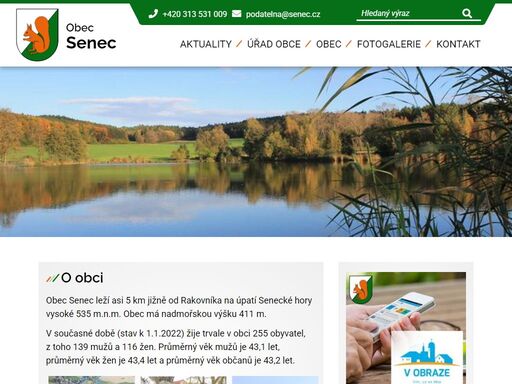 oficiální stránky obce senec