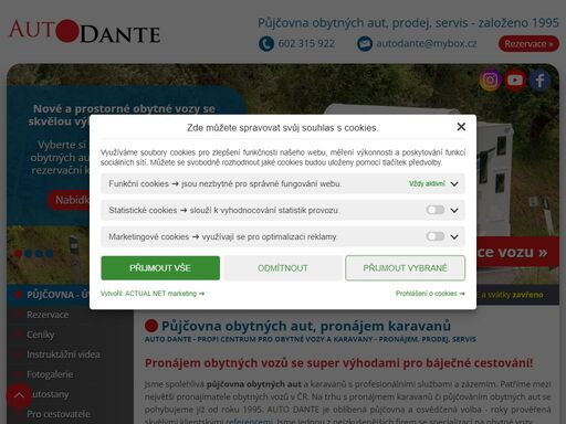 pronájem obytných vozů a karavanů se super výhodami pro báječné cestování. bohatá výbava bez příplatku, jistota 100% mobility po celé evropě!