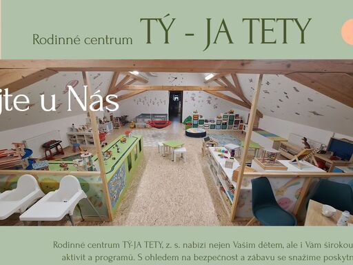 naše rodinné centrum tý-ja tety v dolních počernicích nabízí mnoho programů a aktivit nejen pro děti, ale i pro jejich rodiny.