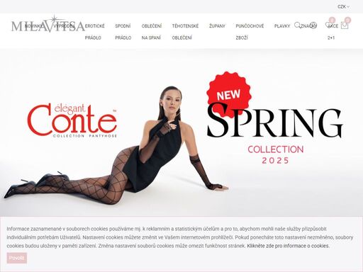obchod milavitsa lingerie nabízí kvalitní dámské spodní prádlo značek milavitsa, alisee. z širokého sortimentu dámského spodního prádla si můžete vybrat podprsenky, kalhotky, tanga, podvazkové pásy, stahovací prádlo, body a mnohem vicé.