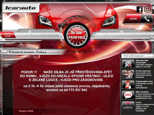 pneuservis icarauto - praha 4. výměna kol a další služby včetně zodpovědné práce. pneuservis icarauto je tu pro vás.