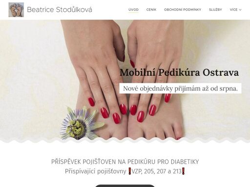 mobilní pedikura ostrava
