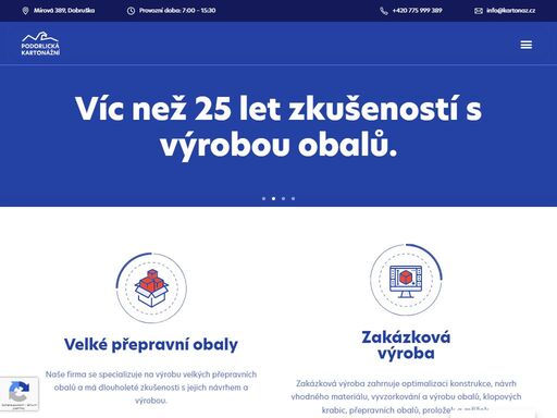 naše firma se specializuje na výrobu velkých přepravních obalů a má dlouholeté zkušenosti s jejich návrhem a výrobou.