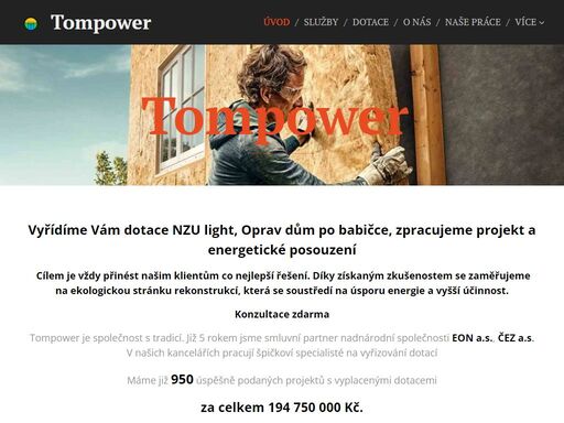 vyřídíme vám dotace nzu light, oprav dům po babičce, zpracujeme projekt a energetické posouzení