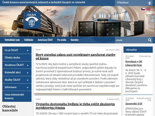česká komora autorizovaných inženýrů a techniků činných ve výstavbě