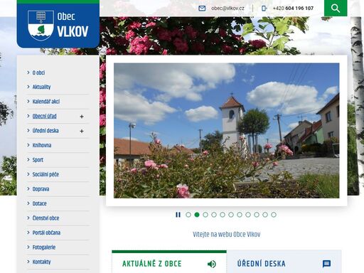obec vlkov leží v krásné přírodě vysočiny.