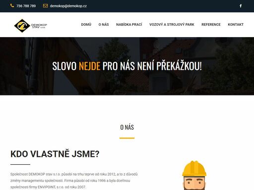 společnost demokop realizuje všechny druhy staveb v odvětvích železničního, dopravního, pozemního a inženýrského stavitelství.