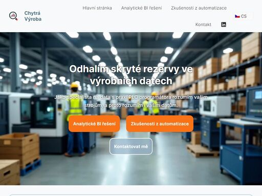 plc programátor s praxí 6+ let: siemens, beckhoff, fanuc. automatizace, python analýzy a přehledné dashboardy pro lepší rozhodování.
