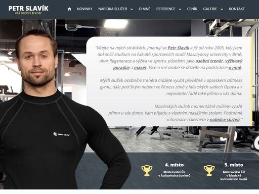 petr slavík - osobní trenér, výživové poradenství, regenerační a sportovní masáže