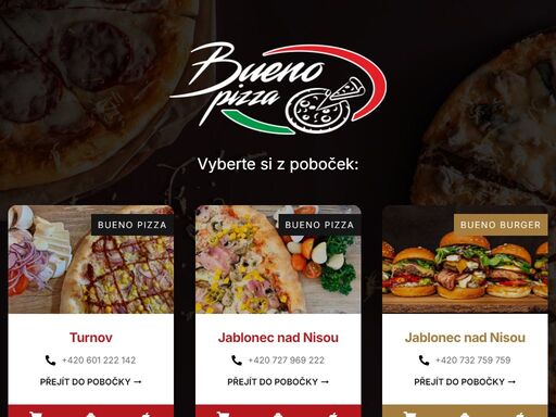 přijďte si k nám vychutnat svoji oblíbenou pizzu. vyberte si z našich poboček – turnov, jablonec nad nisou – nebo přímo objednejte.