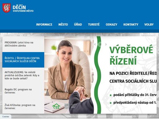 oficiální webový portál statutárního města děčín