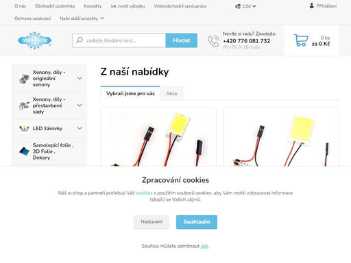 nejlevnější xenonové výbojky do vašeho auta nebo moto
