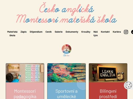 montessori mateřská škola - aktivity a učební osnovy podporují rozvoj sociálních dovedností, emoční růst a fyzickou koordinaci, stejně jako kognitivní přípravu.