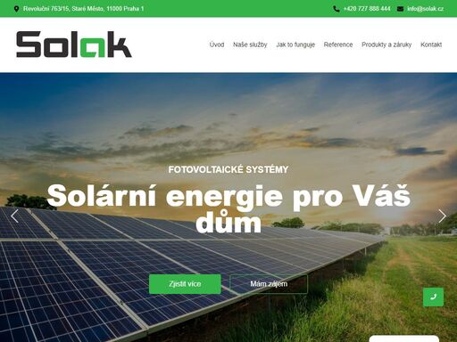fotovoltaické systémy - náš tým profesionálních poradců, kteří mají s fotovoltaikou dlouholeté zkušenosti, vám navrhne řešení přímo na míru.