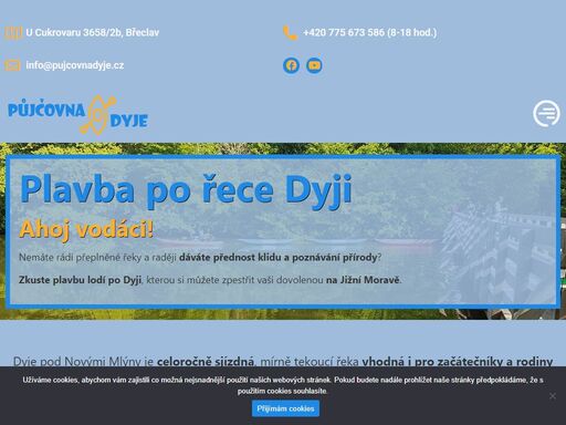 www.pujcovnadyje.cz