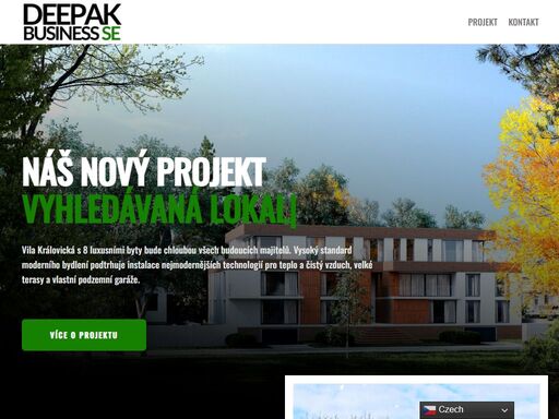 hlavní činností deepak business je pronájem bytů, realizace staveb, stavební dozor, výstavba rodinných domů a budování základových desek.
