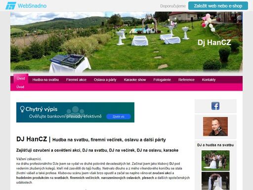 hudební produkce a ozvučení akcí, dj na svatbu, dj na firemní večírek, dj na oslavu, karaoke, zvukařské práce, ozvučení
