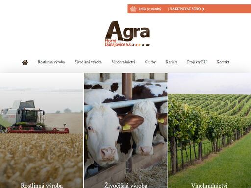 agra horní dunajovice - výkup zemědělských pozemků znojmo, rotlinná výroba, živočišná výroba, zemědělské služby - znojmo