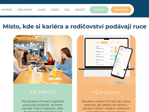 mumdoo propojuje profesionálky, které jsou doma s dětmi a chtějí zúročit svou expertizu, s firmami, které shánějí projektovou výpomoc.