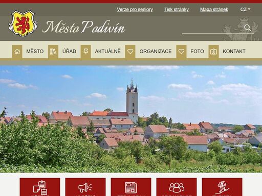 oficiální stránky města podivína