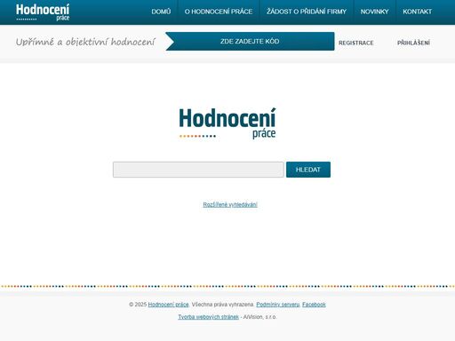 hodnocení práce, firem a společností zákazníky.