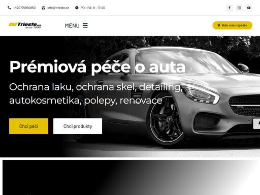 fólie na auto, detailing, ochrana laku, ochrana skel, autokosmetika, polepy, renovace, prodej produktů pro detailing a ochranu vozu jedině v trieste.