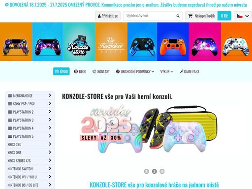 konzole-store – váš herní ráj! nabízíme herní konzole, hry, příslušenství a vše pro opravdové hráče. rychlé dodání, skvělé ceny a top zákaznický servis.