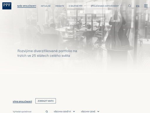 ppf nejsou jen čísla a zisky. jsou to projekty, které jsme vytvořili. trhy, které jsme rozvíjeli. ppf jsou lidé. jsme ppf.