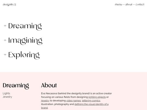 eva necasova (behind the designity.cz brand) is an active creator focusing on various fields from design to art.