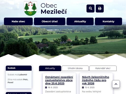 obec mezilečí