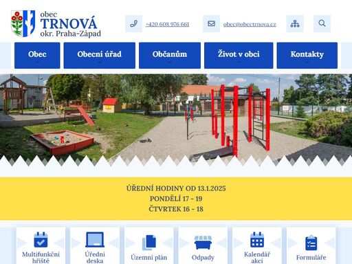 oficiální stránky obce trnová