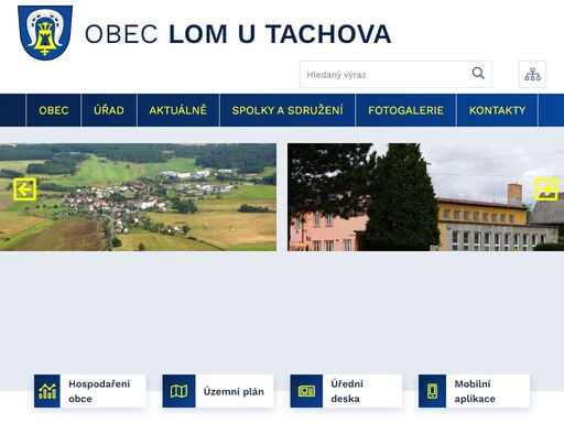 oficiální stránky obce lom u tachova