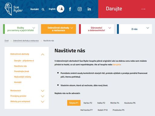 v dobročinných obchodech sue ryder koupíte&nbsp;pěkné originální věci za dobrou cenu nebo sem můžete přinést to hezké, co už sami nepotřebujete. ale…