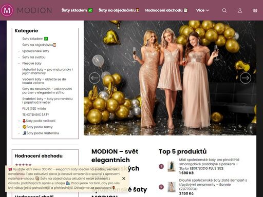 společenské a svatební šaty skladem i na objednávku. velikosti 36–58. rychlé dodání, elegantní styl a výběr pro každou příležitost.