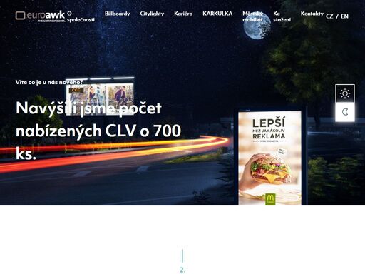 firma euroawk, která patří ke skupině freund se sídlem v koblenz, se řadí k největším poskytovatelům venkovní reklamy v evropě. má k dispozici portfolio s